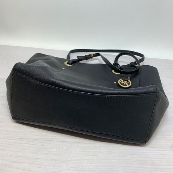 MICHAEL KORS Walsh Black Large East West Top Zip Tote Hand Bag - Picture 2 of 10